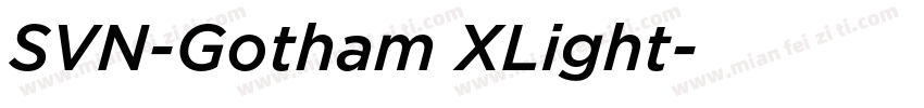 SVN-Gotham XLight字体转换